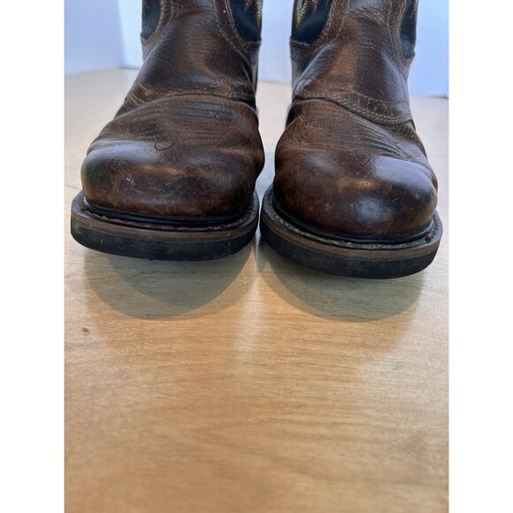 Justin Boots Driller Men’s 9EE Round Toe Leather Western Cowboy WK4665
